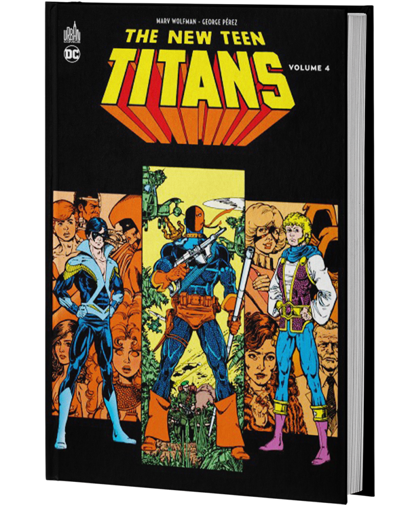 THE NEW TEEN TITANS TOME 4 - Coup de tonnerre au sein des Teen Titans : la benjamine Terra, leur nouvelle coéquipière est en réalité une alliée de Deathstroke l'Exterminateur, leur ennemi juré ! Négociant un Contrat Judas avec les têtes pensantes de la R.U.C.H.E., il neutralise un à un les membres des Titans jusqu'à ce qu'il ne reste plus que leur chef : Dick Grayson. Ayant abandonné son identité de Robin, il se façonne un nouveau costume et un nouvel équipement afin de sauver ses coéquipiers sous le pseudonyme de Nightwing !