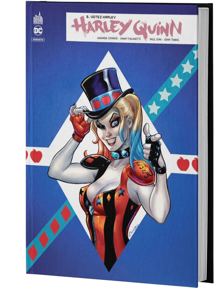 Depuis qu'elle a emménagé à New York, Harley Quinn a eu l'occasion de voir à quel point sa nouvelle ville de coeur était corrompue. Et avec le maire DePerto à sa tête, aucune chance de voir les choses s'améliorer. La reine de Coney Island a donc décidé de se lancer dans une nouvelle carrière en se présentant... à la mairie de New York ! Votez Harley !