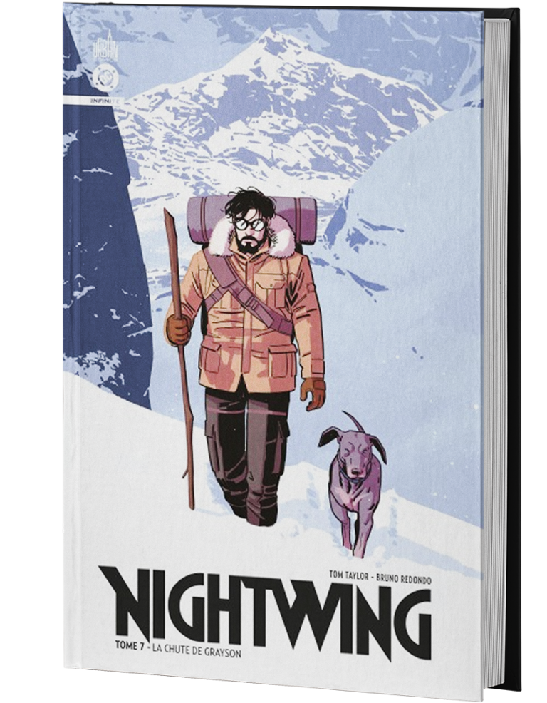 La vie de Dick Grayson vole en éclats lorsque Sans-Coeur lui porte le coup fatidique qui pourrait marquer la fin du justicier masqué et plonger la ville de Blüdhaven dans les ténèbres. Privé de ses ressources et paralysé par la peur du vide, Nightwing n'a d'autres choix que de s'exiler pour tenter de se reconstruire, et espérer retrouver au fond de lui de quoi sont fait les héros.
Tom TAYLOR (DCEASED, INJUSTICE, DARK KNIGHTS OF STEEL) conclut ici son run acclamé par les lecteurs et par la critique, qui a redéfini le personnage de manière drôle, tendre et attachante.