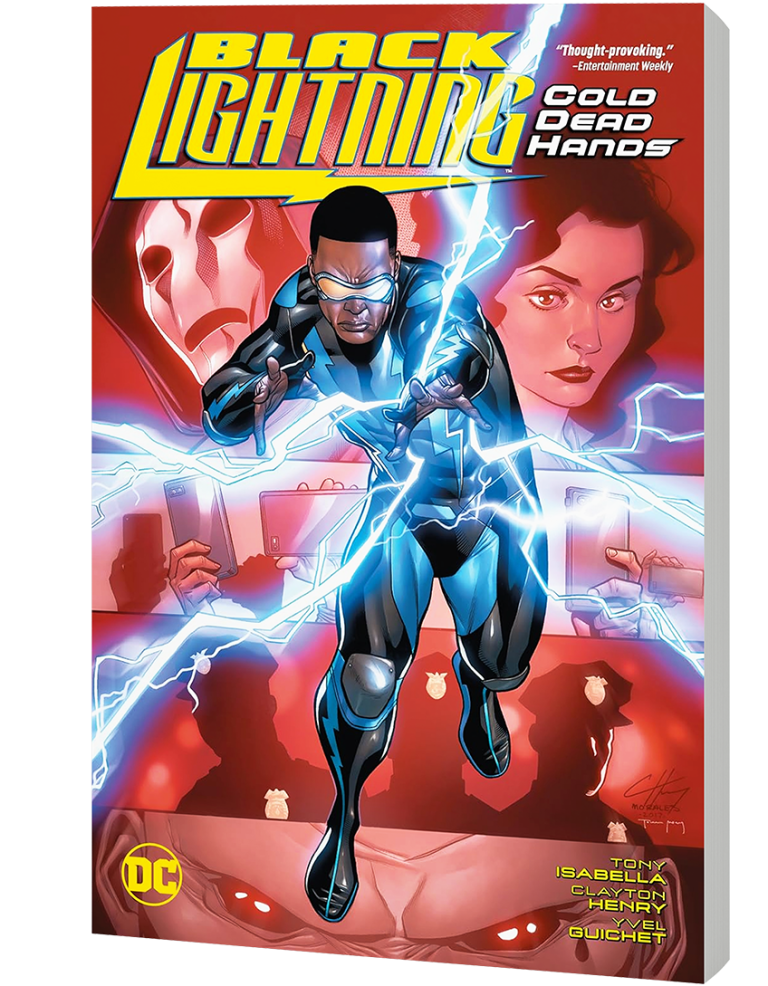 Black Lightning est de retour, et les choses ont bien changé ! Dans sa ville natale de Cleveland, Jefferson Pierce, professeur de lycée, est un modèle pour ses élèves. Sous le nom de Black Lightning, il se bat pour assurer leur sécurité, alors même que les rues de sa ville sont envahies par des gangs locaux équipés d'armes surpuissantes. Et attendez de voir qui est leur fournisseur !