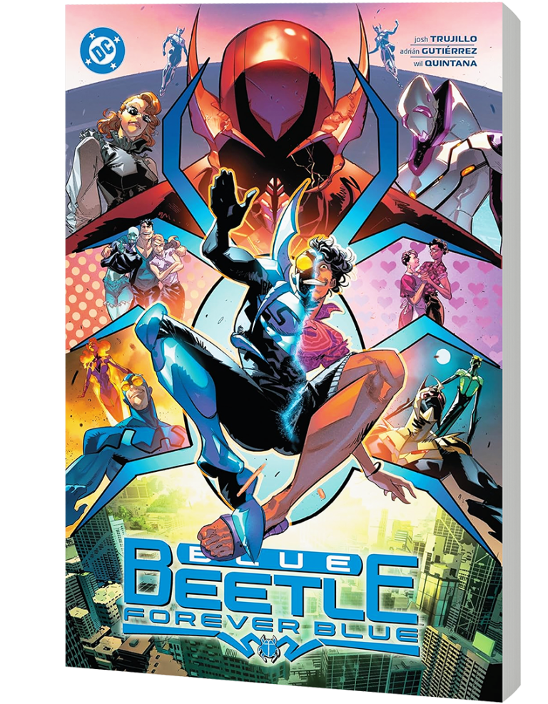 Un nouveau héros fait son apparition dans la ville alors que Jaime Reyes revient à Palmera City après les événements de la guerre du Scarabée !
Jaime Reyes est de retour à Palmera City, chargé de recoller les morceaux après la guerre du Scarabée. Comme si cela ne suffisait pas, Victoria Kord a créé un tout nouveau super-héros qui donne du fil à retordre à l'alter ego de Jaime Reyes, Blue Beetle. Avec Victoria Kord dans le coup, Jaime sait qu'il doit y avoir quelque chose de malfaisant sous la surface. Parviendra-t-il à découvrir les secrets de ce mystérieux nouveau héros et à s'en sortir vivant ?