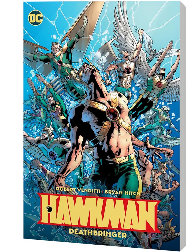 Alors que Hawkman lutte pour protéger Londres contre les ravages d'une nouvelle menace, la réponse qu'il cherche réside dans sa vie passée. La seule question est : laquelle ? Fendant l'espace à bord de son vaisseau spatial récemment récupéré, Carter Hall se dirige vers la prochaine étape de son aventure à travers le temps et l'espace. Les banques de mémoire du vaisseau renferment la vérité sur le pouvoir de réincarnation de Carter Hall, ainsi que sur son lien avec les Deathbringers, des créatures ailées géantes dotées d'une puissance incommensurable qui s'apprêtent à détruire la Terre !