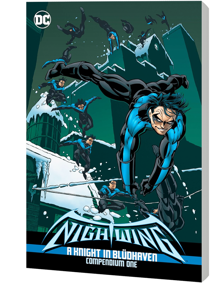 Nightwing vole de ses propres ailes alors que Dick Grayson quitte Gotham ! Faisant de Blüdhaven son nouveau foyer, Nightwing deviendra le protecteur de la ville, tout en découvrant la vérité sur le meurtre de ses parents, en déjouant les complots des assassins et en se frayant son propre chemin hors de l'ombre de Batman.