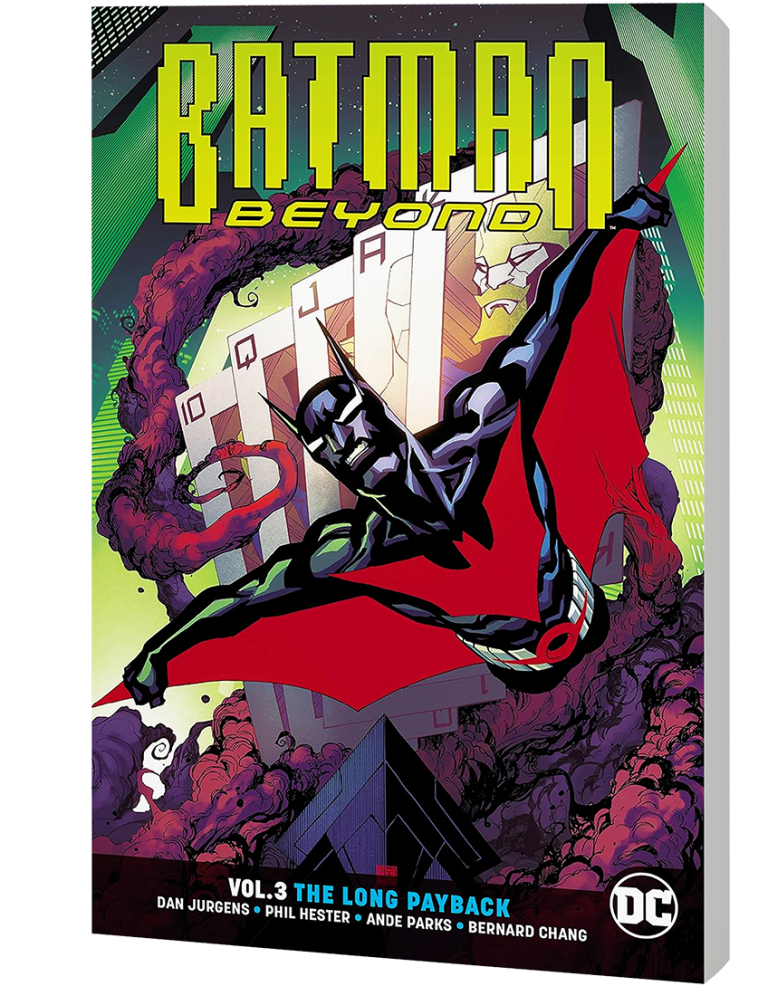 Terry McGinnis est de retour à Neo-Gotham. Le manteau de Batman lui revient de droit. Mais un seul obstacle se dresse sur son chemin :
Tout.
Les ennemis du passé de ce jeune Batman courageux attendent le héros de retour, déterminés à le détruire avant qu'il ne puisse à nouveau s'envoler dans le ciel de Gotham. De rue en rue, de coin en coin, d'immeuble en immeuble : Terry sera contraint de se battre pour chaque mètre carré afin de reconquérir sa ville et son héritage.
Son incroyable nouvelle combinaison de Batman ne peut pas le sauver. Son mentor, Bruce Wayne, ne peut pas le protéger. C'est une guerre solitaire pour l'âme d'une ville. Et il ne peut y avoir qu'un seul vainqueur...