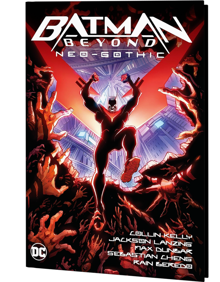 Dans l'obscurité, une menace imminente plane.
Terry McGinnis a vaincu l'intelligence artificielle maléfique qui contrôlait Neo-Gotham et s'est imposé comme le seul et unique Batman, mais son prochain combat le mènera dans les ruines de l'ancienne Gotham. Lorsque des enfants commencent à disparaître, Batman Beyond devra s'aventurer sous terre, guidé par Kyle le Catboi, dont les pouvoirs magiques lui ont été transmis par le maître magicien John Constantine en personne ! Qu'est-il arrivé à la verdure de la ville ? Où est passée toute la magie ? Et quels méchants n'ont jamais quitté Old Gotham ?