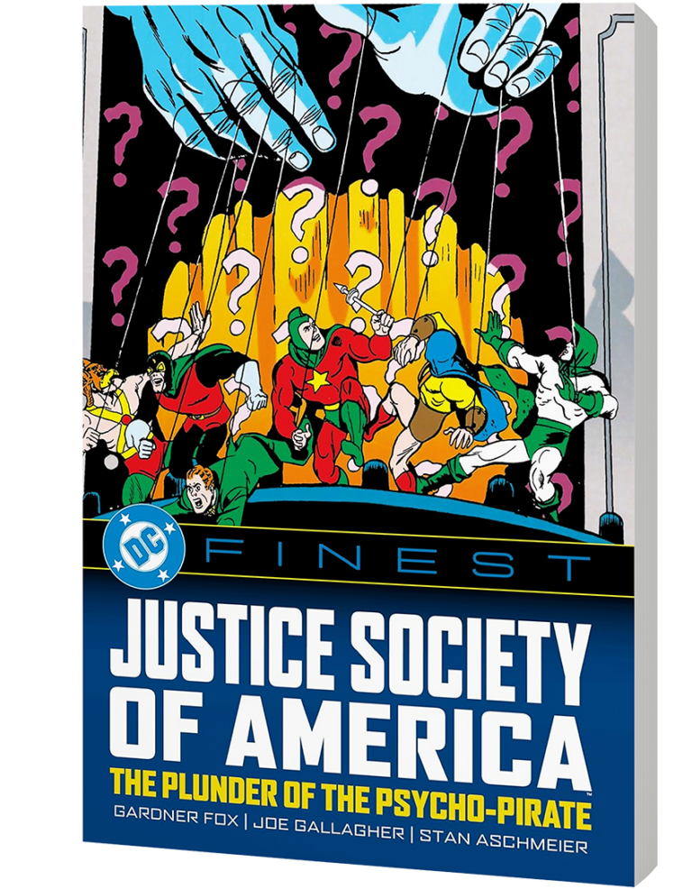 Un classique de l'âge d'or mettant en vedette la Justice Society of America, rassemblé pour les lecteurs d'aujourd'hui ! Découvrez un arc narratif crucial dans l'histoire de la JSA mettant en scène le Psycho-Pirate !
DC Finest poursuit son initiative éditoriale majeure en présentant des collections complètes des périodes les plus demandées et les plus célèbres de l'histoire de DC Comics, couvrant tous les genres, tous les personnages et toutes les époques !
Écrit par Gardner Fox, star de l'âge d'or, le Justice Society affronte un nouvel ennemi puissant capable de manipuler leurs émotions ! Le Psycho-Pirate sera-t-il trop fort pour l'équipe ?