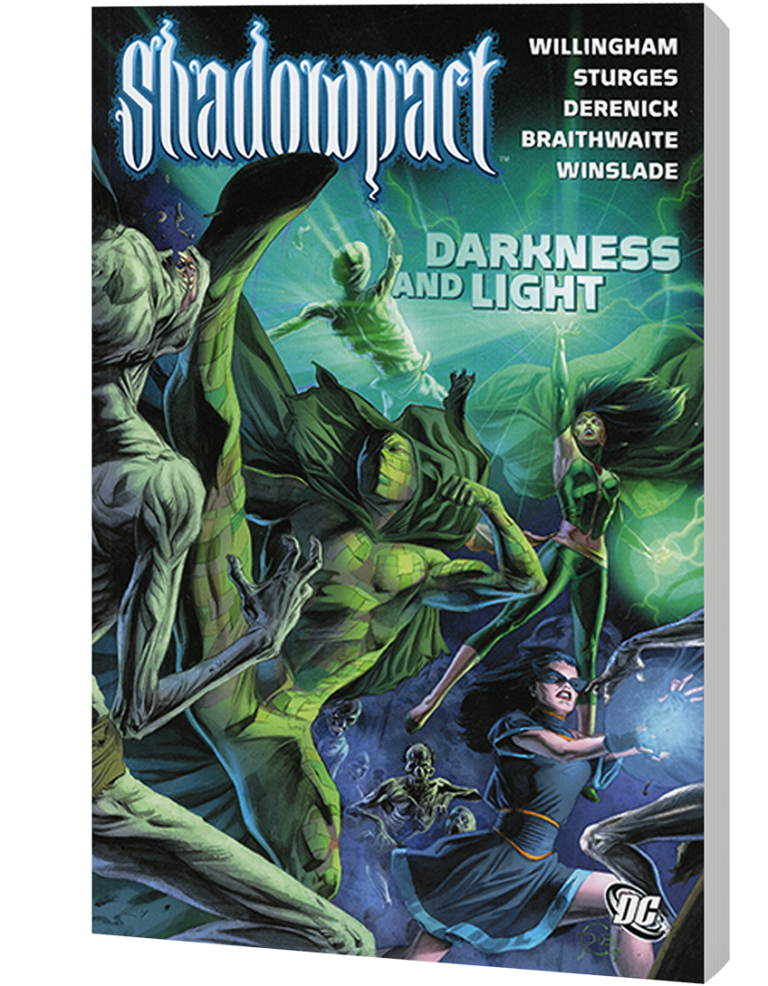 Dans ce tome, Zauriel rejoint Shadowpact, Zatanna et la Justice League rendent visite à l'équipe, Blue Devil découvre ce qu'il doit faire pour sauver ses parents, le Docteur Gotham passe enfin à l'action et bien plus encore