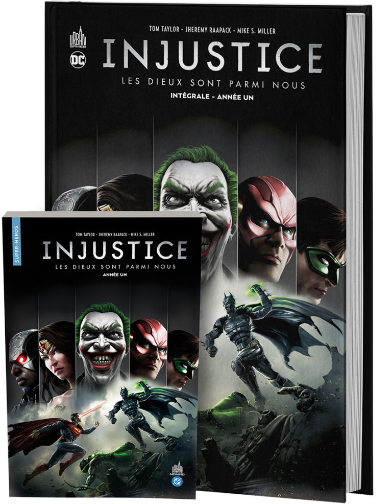Manipulé par le Joker, Superman tue la mère de son enfant à naître : Lois Lane. Fou de rage, l'Homme d'Acier s'en prend directement au Clown Prince du Crime et l'arrache des mains de Batman pour lui ôter la vie. Cet assassinat de sang-froid marque le début d'une ère sombre pour les héros de la Ligue de Justice. Une ère où chacun devra choisir soigneusement son camp : rejoindre la croisade aveugle de Superman contre le crime ou entrer en rébellion aux côtés de Batman. Également disponible au format poche dans la collection Urban NOMAD
